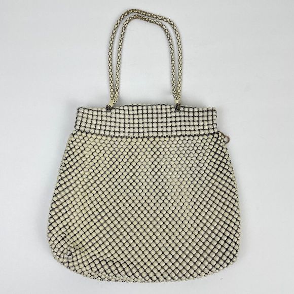 Whiting & Davis‎ Alumesh Double Handle Bag Purse Handbag Evening - Picture 1 of 8